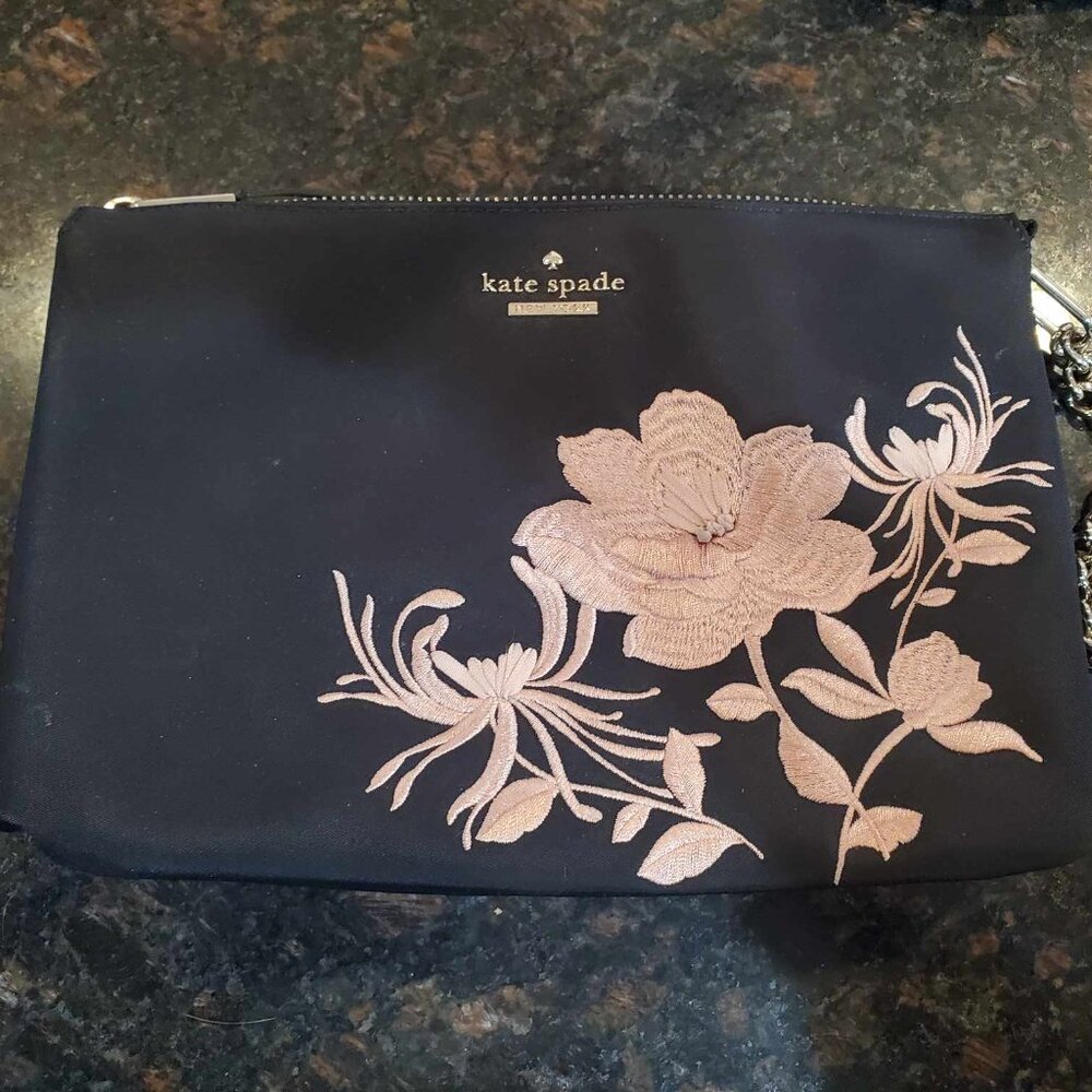 Kate Spade Embroidered Nylon Dawn Place Madelyne Clutch